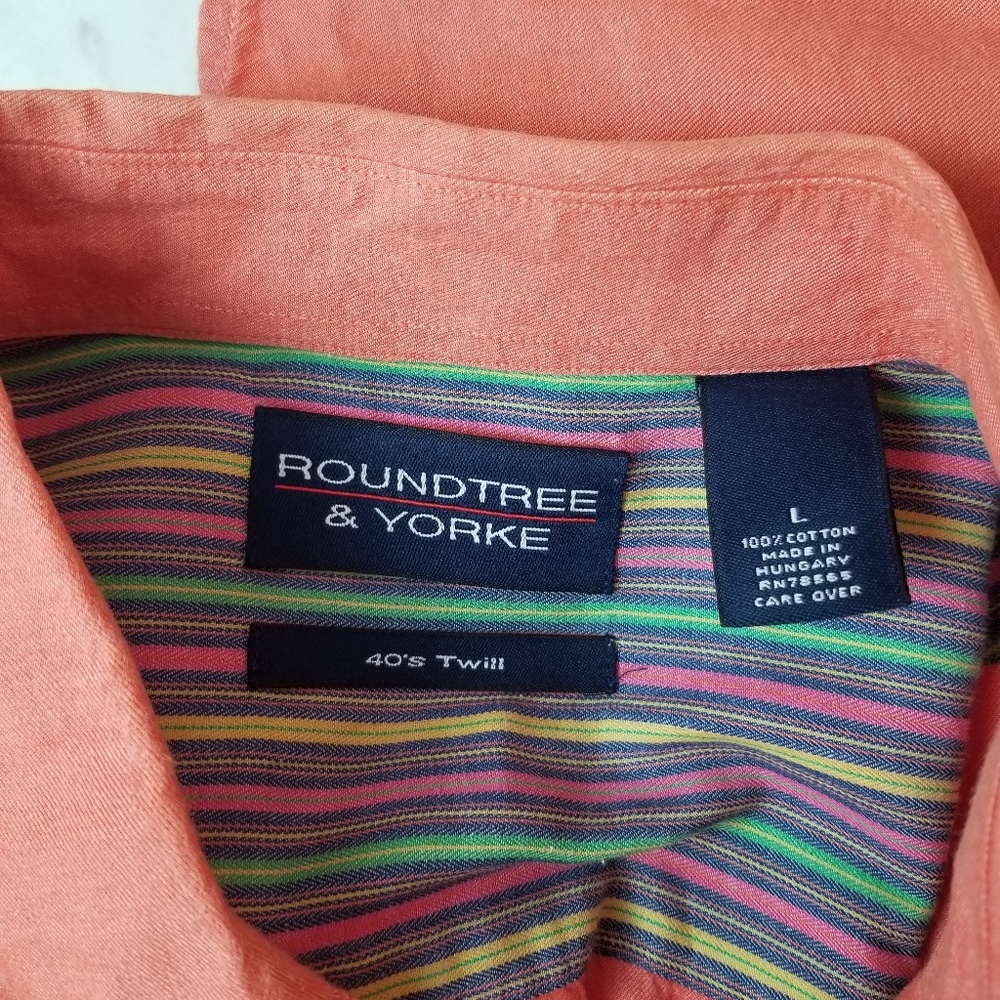 Roundtree Y yorke, men shirt,  size L - Picture 5 of 5